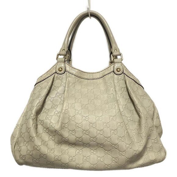 GUCCI Sukey Beige Leather - Tote Bag 386-082925 - Picture 3 of 8